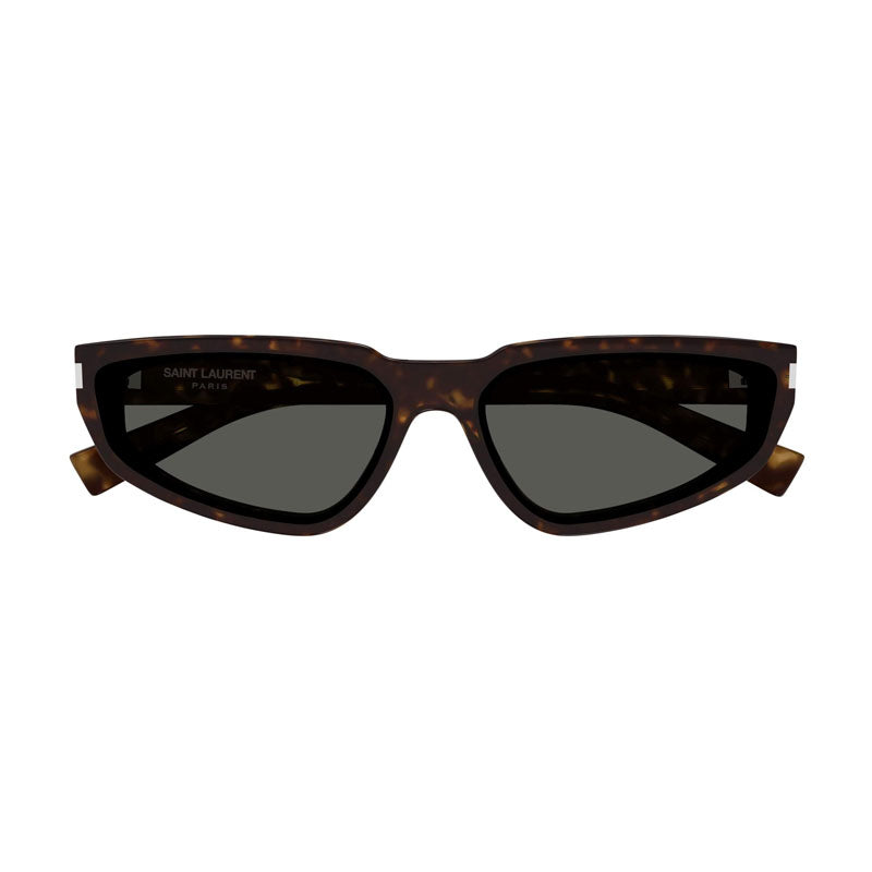Saint Laurent Sunglasses Cat Eye Full Rim, Dark Havana Frame and Grey Lens SL634NOVA002