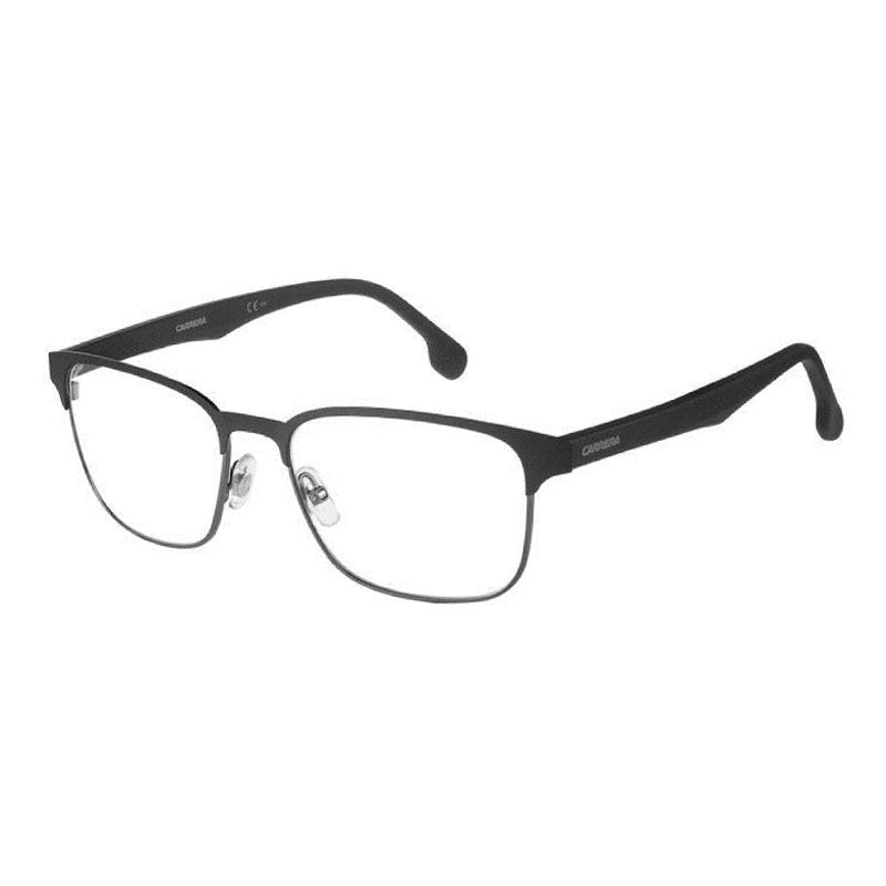 Carrera Eyeglasses Rectangle Full Rim, Matte Black Frame and Clear Demo Lenses Lens CA138/V000300
