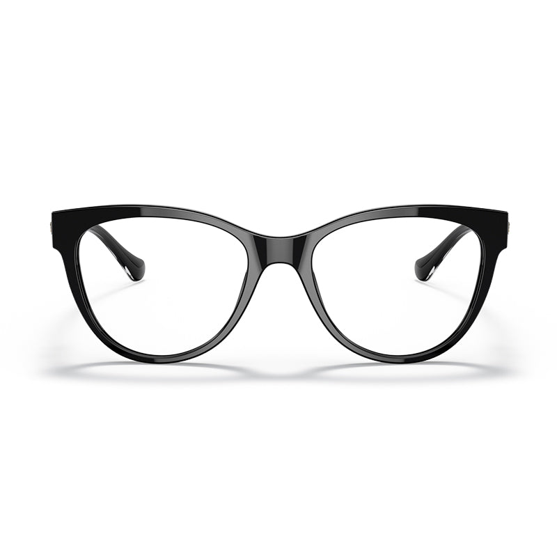 Versace Eyeglasses Cat Eye Full Rim, Black Frame and Clear Demo Lenses Lens VE3304GB1