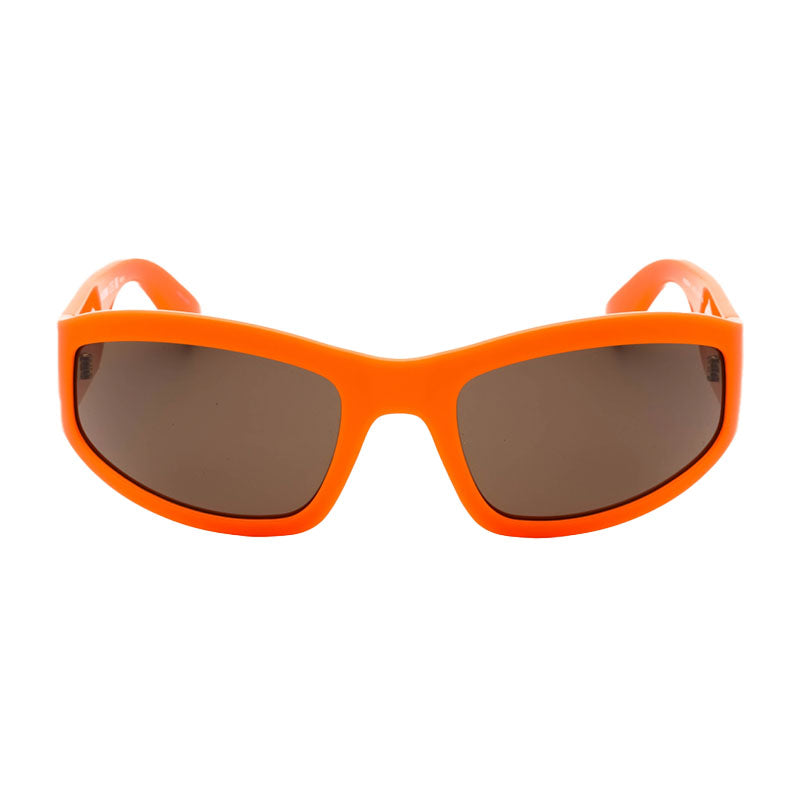 Moschino Sunglasses Rectangle Full Rim, Orange Frame and Brown Lens MOS164/S0L7Q70