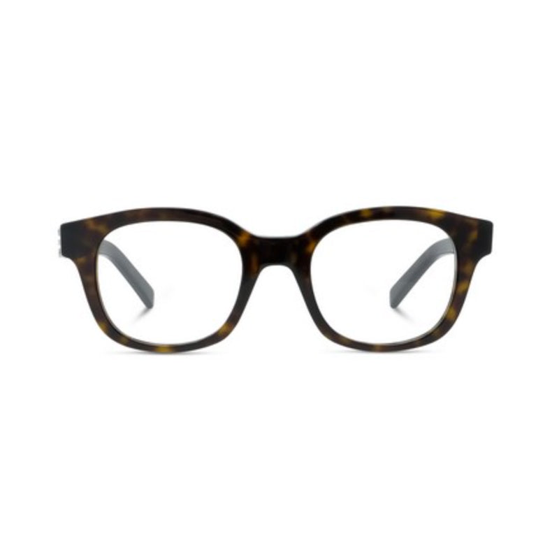 Givenchy Eyeglasses Square Full Rim, Havana Frame and Clear Demo Lens Lens GV50075I052