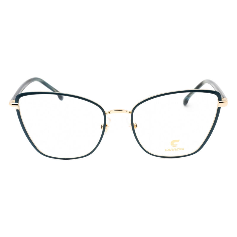Carrera Eyeglasses Cat Eye Full Rim, Gold Ivory Frame and Clear Demo Lenses Lens CARRERA30390VVP00