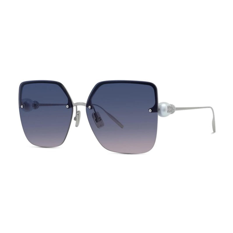 Givenchy Sunglasses Butterfly Rimless, Shiny Silver Frame and Purple Gradient Lens GV40110U16Z