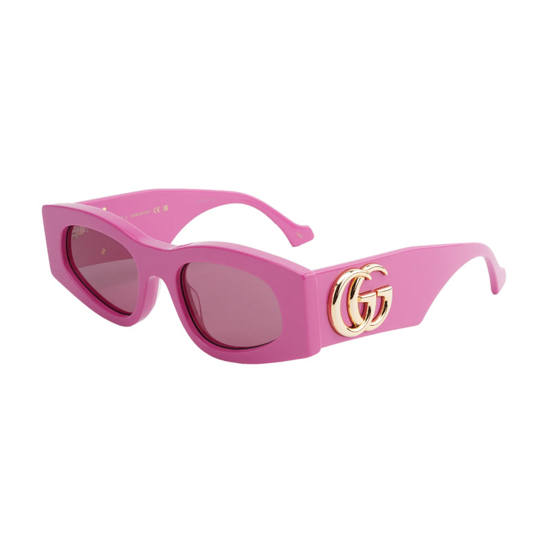 Gucci Sunglasses Square Full Rim, Pink Frame and Pink Lens GG1754S004