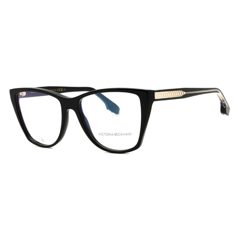 Victoria Beckham Eyeglasses Square Full Rim, Black Frame and Clear Demo Lenses Lens VB2664001
