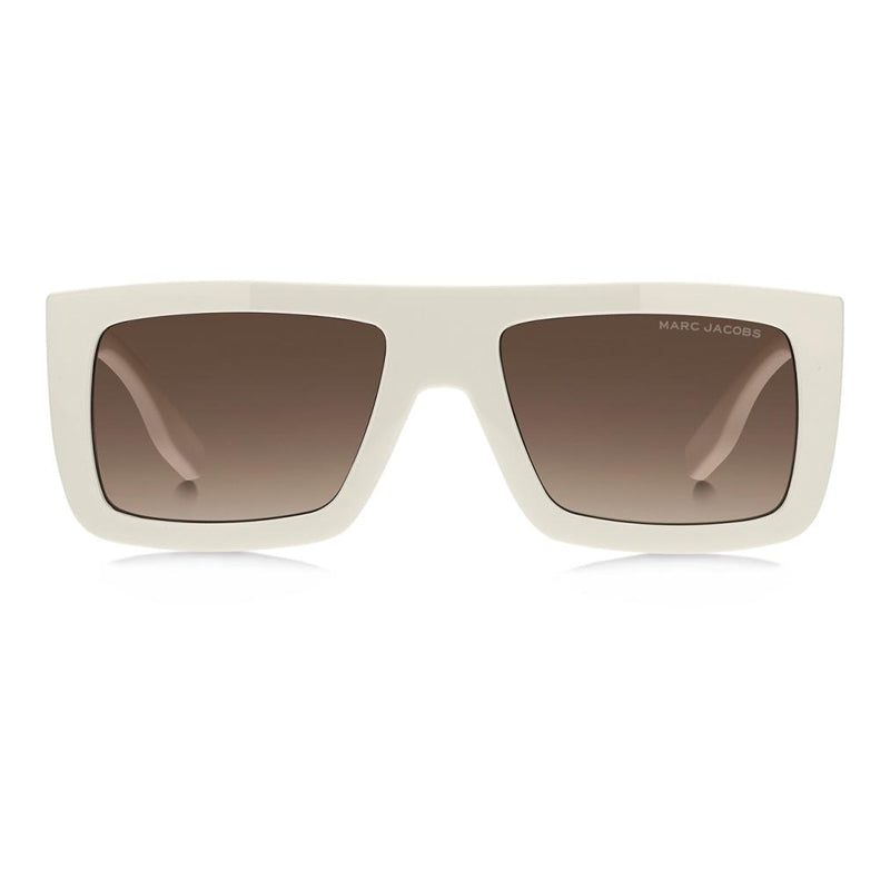 Marc Jacobs Sunglasses Rectangle Full Rim, White Frame and Brown Gradient Lens MARC775/S0SZJHA