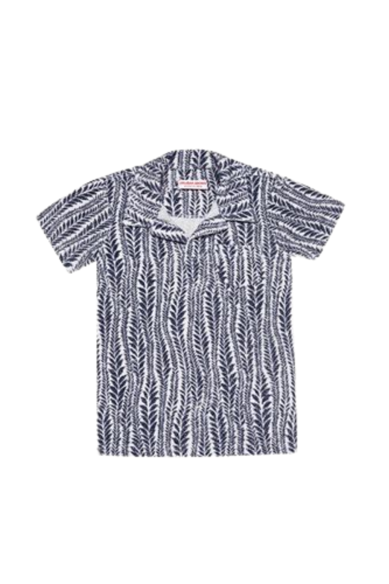 Orlebar Brown Kid's Top Digby Fern-278031-White/lagoon Blue