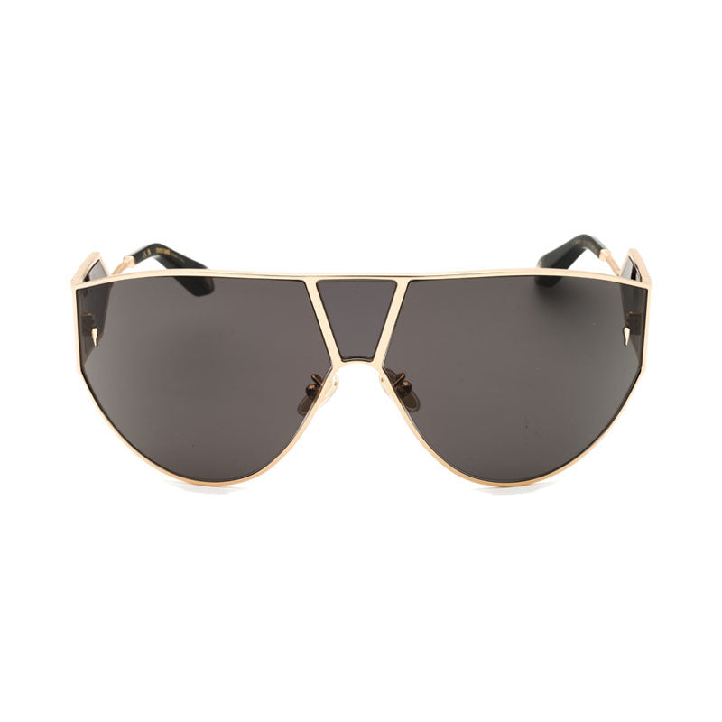 Roberto Cavalli Sunglasses Shield Full Rim, Shiny Total Rose Gold Frame and Smoke Lens SRC0930300