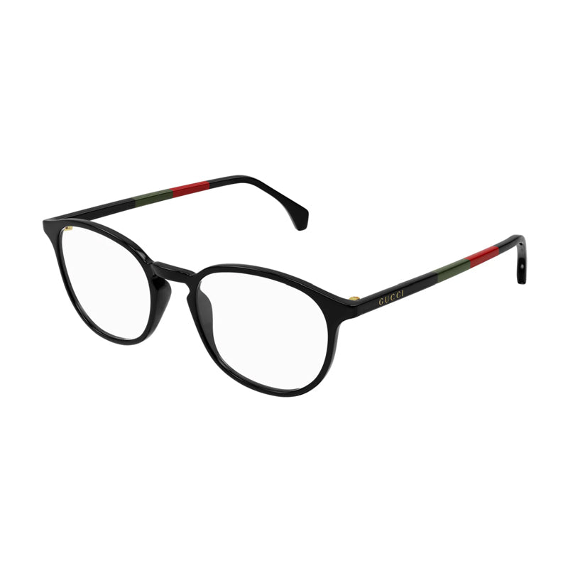 Gucci Eyeglasses Square Full Rim, Black Frame and Clear Demo Lenses Lens GG0551O021