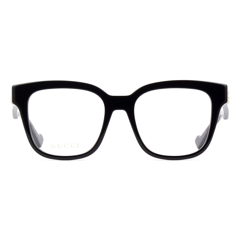 Gucci Eyeglasses Square Full Rim, Black Frame and Clear Demo Lenses Lens GG0958O004