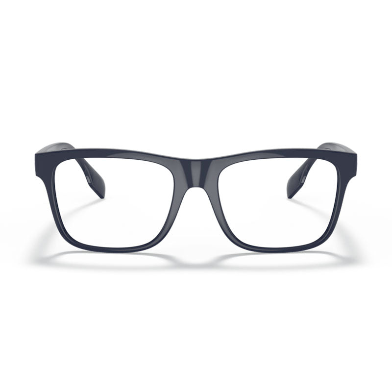 Burberry Eyeglasses Square Full Rim, Blue Frame and Clear Demo Lenses Lens BE23533961