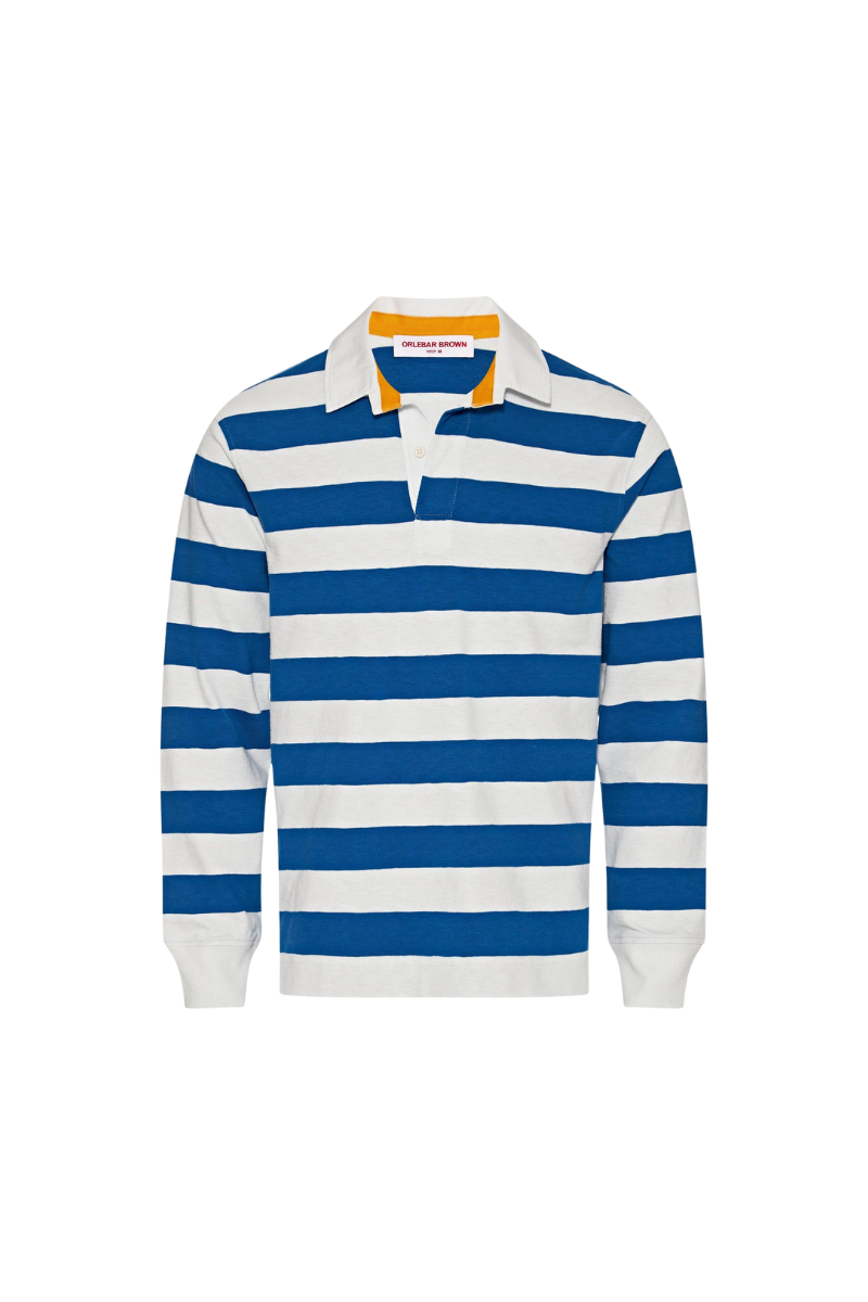 Orlebar Brown Kid's Top Rory-276989-Signal Blue/sea Mist