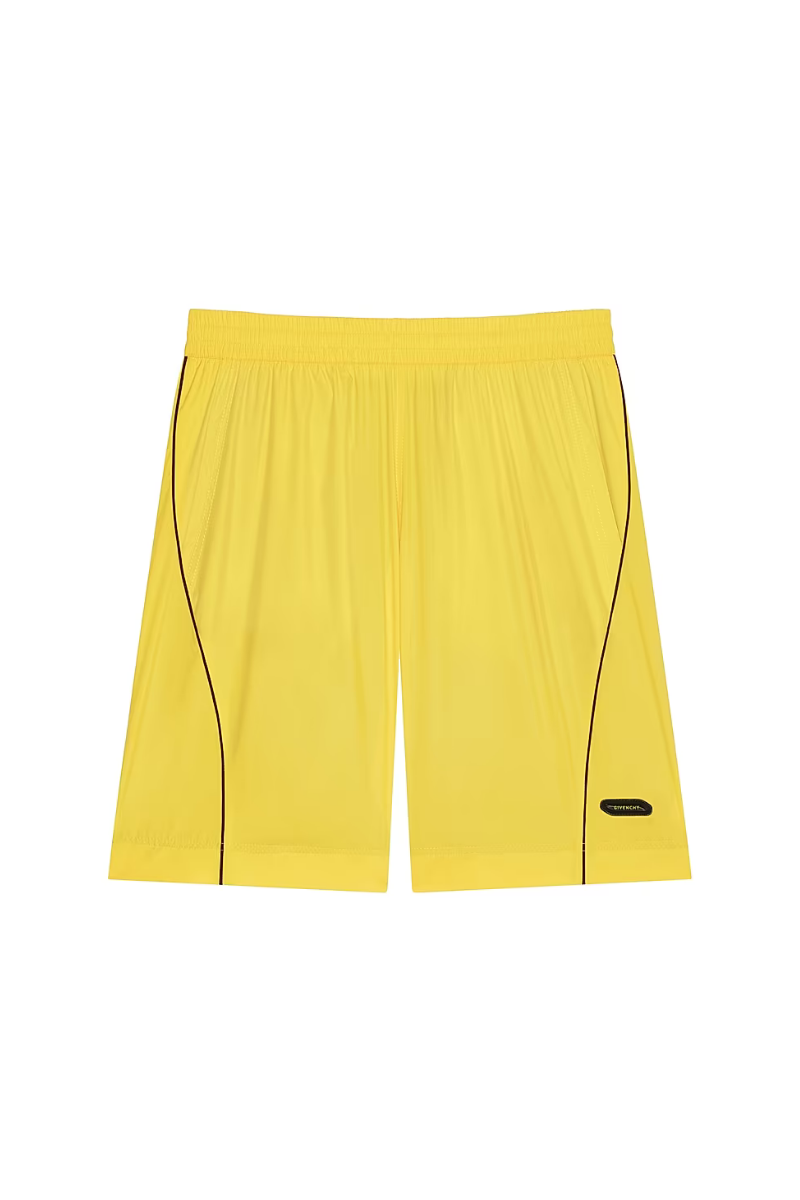 Givenchy Tk-Mx Nylon Shorts Yellow Bm518Q14Dg