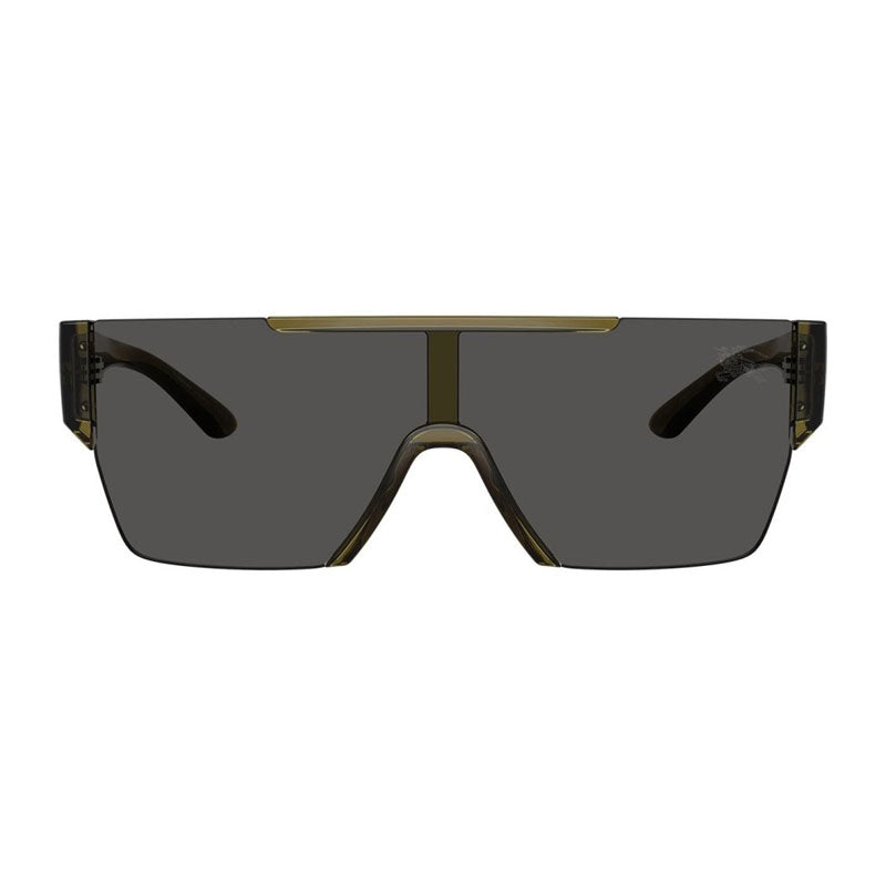 Burberry Sunglasses Square Semi Rim, Green Frame and Grey Lens BE429142687