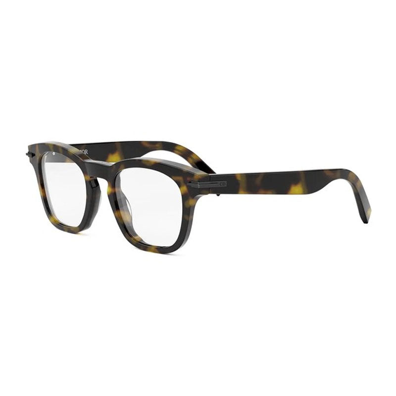 Dior Eyeglasses Square Full Rim, Havana Frame and Clear Demo Lens Lens DIORBLACKSUITOS21I2000