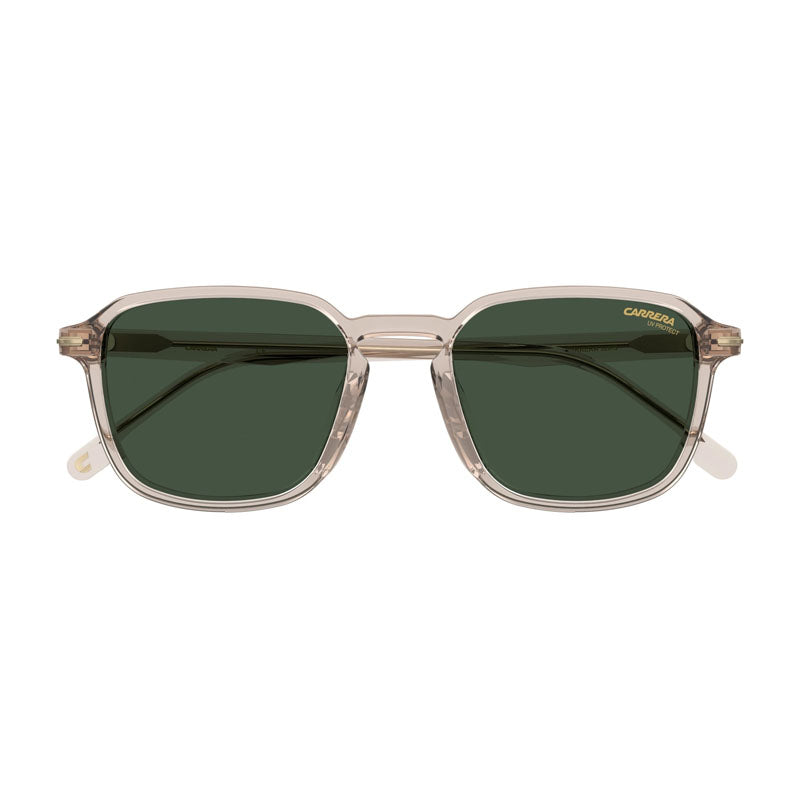 Carrera Sunglasses Square Full Rim, Nude Frame and Green Lens CARRERA328/S0FWMQT