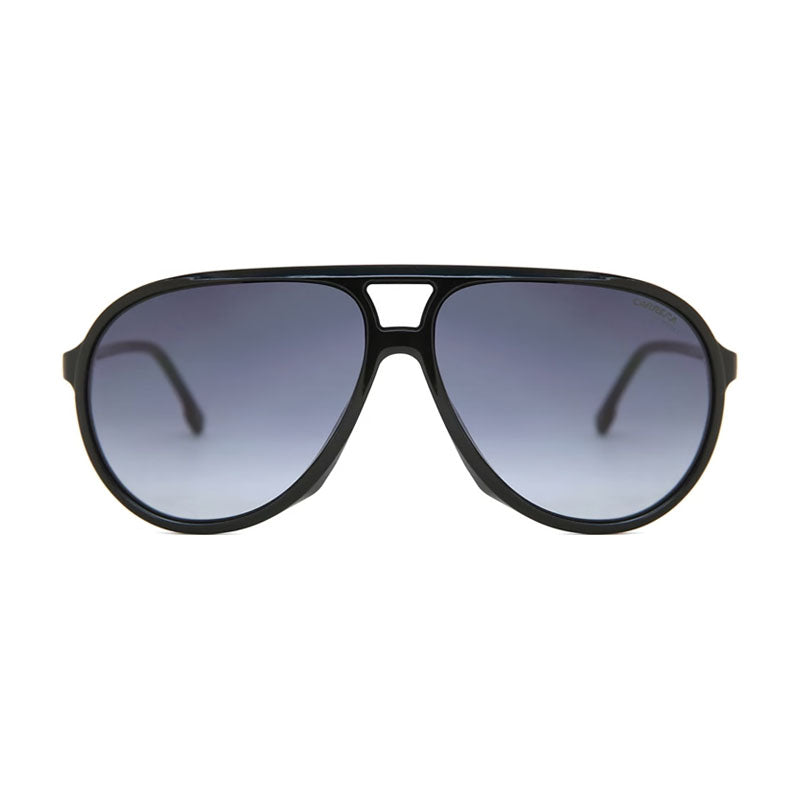 Carrera Sunglasses Aviator Full Rim, Black Frame and Dark Grey Gradient Lens CARRERA237/S08079O