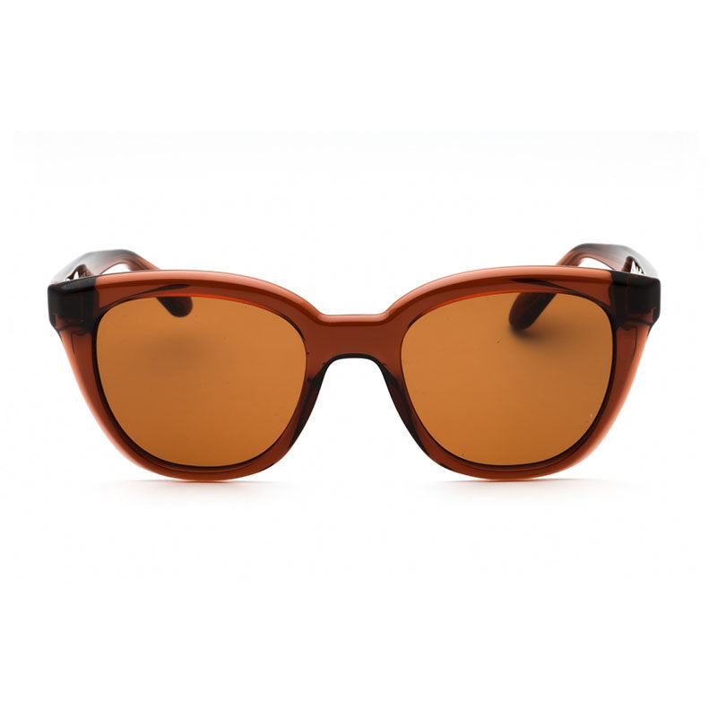 Ferragamo Salvatore Ferragamo Sunglasses Round Full Rim, Transparent Brown Frame and Brown Lens SF2000S232