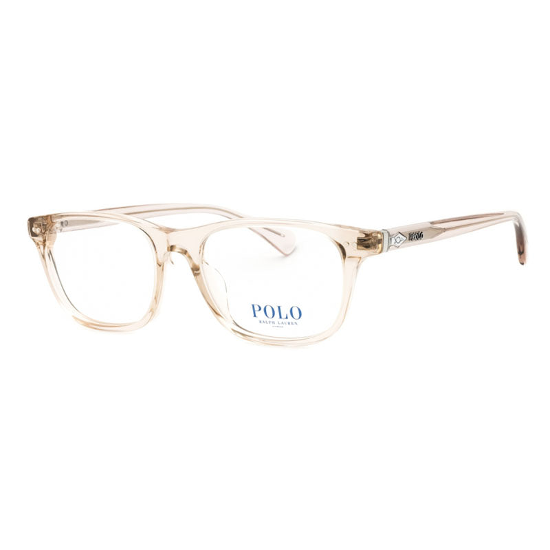 Polo Ralph Lauren Eyeglasses Rectangle Full Rim, Shiny Transparent Light Tuape Frame and Clear Demo Lenses Lens PH2280F6117
