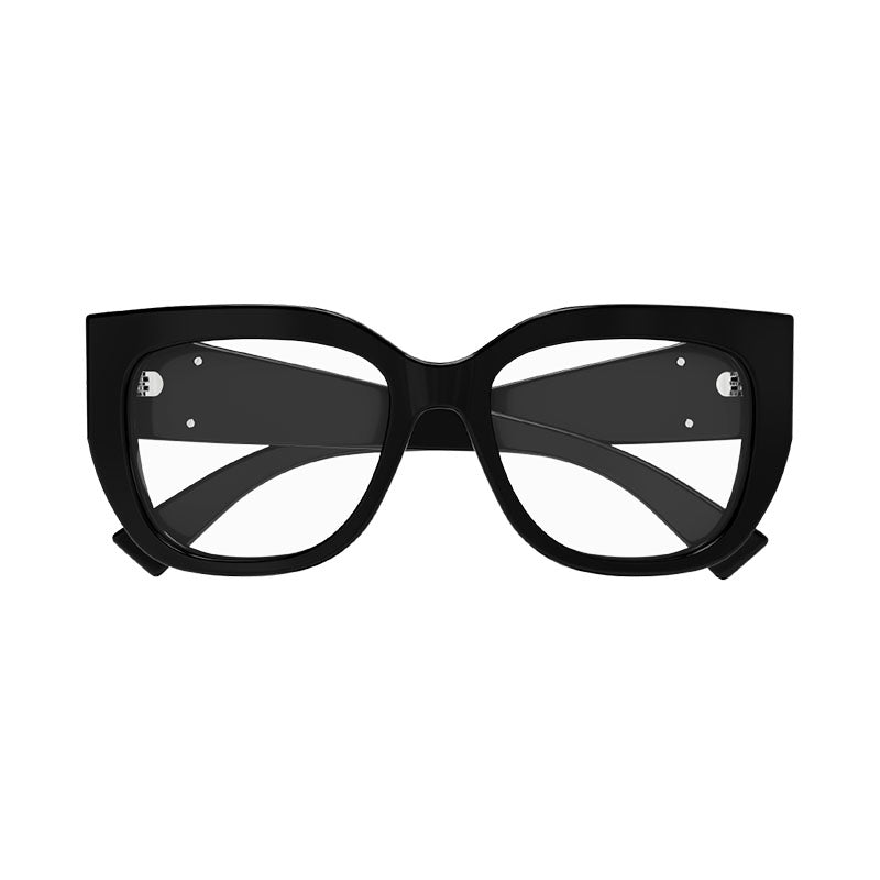 Gucci Eyeglasses Square Full Rim, Shiny Black Frame and Clear Demo Lenses Lens GG1846O001