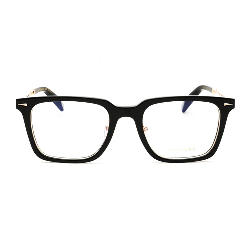 Chopard Eyeglasses Square Full Rim, Black/Crystal Frame and Clear Demo Lenses Lens VCH3460Z50