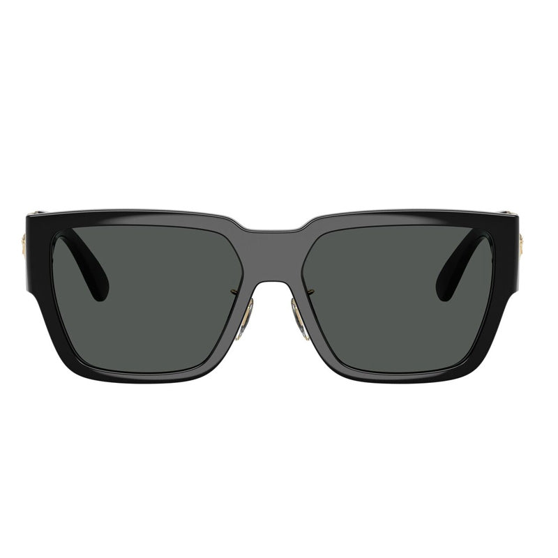 Versace Sunglasses Square Full Rim, Black Frame and Dark Grey Lens VE4483DGB1/87