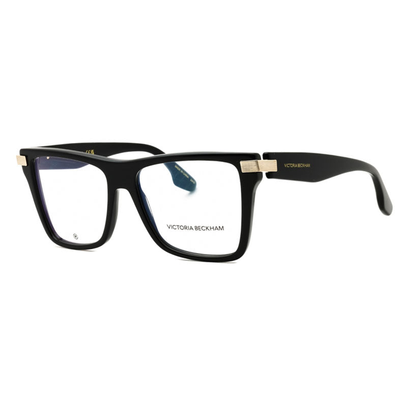 Victoria Beckham Eyeglasses Square Full Rim, Black Frame and Clear Demo Lenses Lens VB2677001