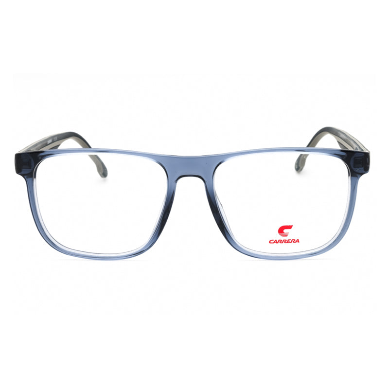 Carrera Eyeglasses Square Full Rim, Frosted Navy Blue Frame and Clear Demo Lenses Lens CARRERA88920XW000