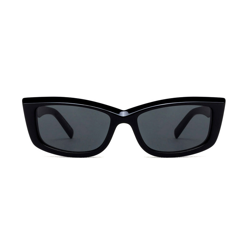 Saint Laurent Sunglasses Cat Eye Full Rim, Black Frame and Black Lens SL658001