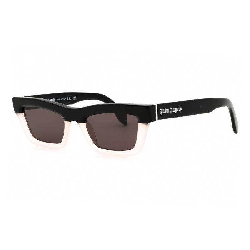 Palm Angels Sunglasses Cat Eye Full Rim, Black Light Pink Frame and Dark Grey Lens PERI108MELROSE3B07