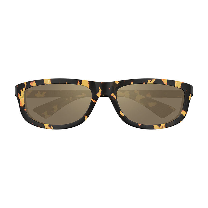 Bottega Veneta Sunglasses Cat Eye Full Rim, Shiny Spotted Havana Frame and Brown with Bronze Mirror Lens BV1327S002