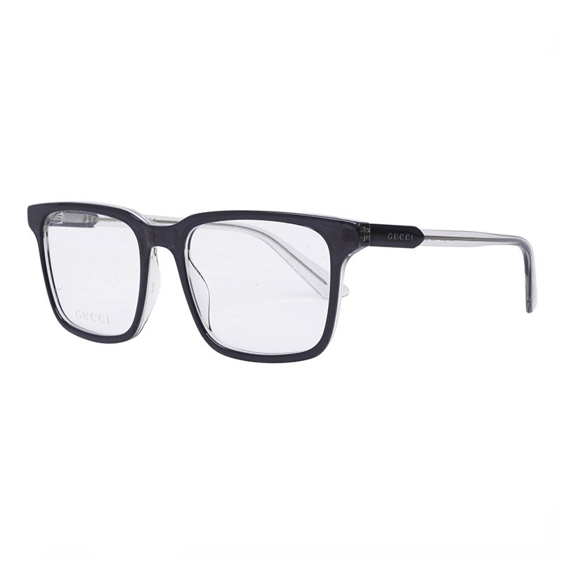 Gucci Eyeglasses Square Full Rim, Grey Frame and Clear Demo Lenses Lens GG1120OA002