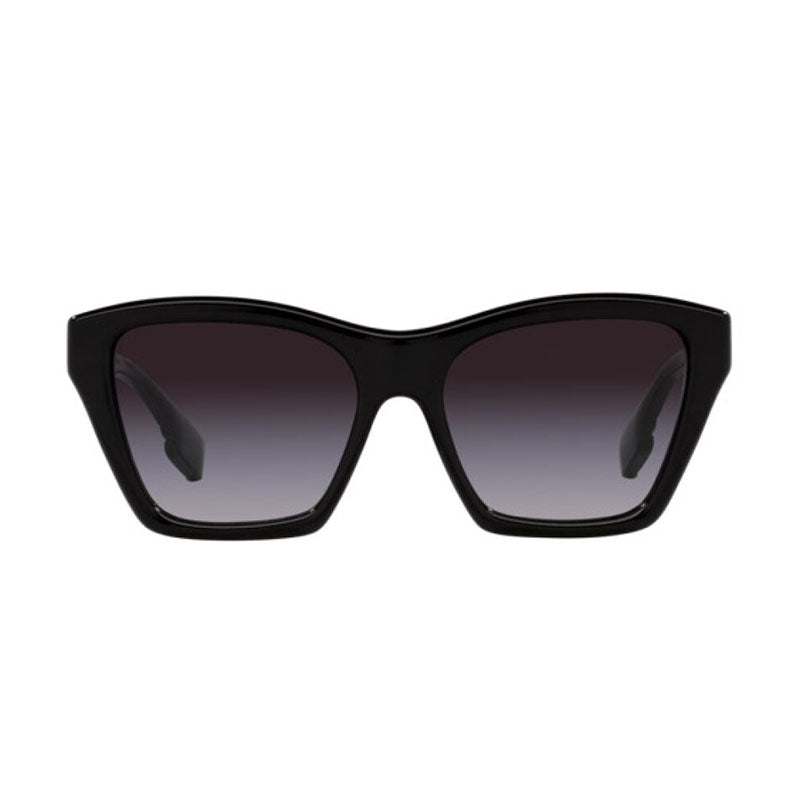 Burberry Sunglasses Square Full Rim, Black Frame and Grey Gradient Lens BE439130018G