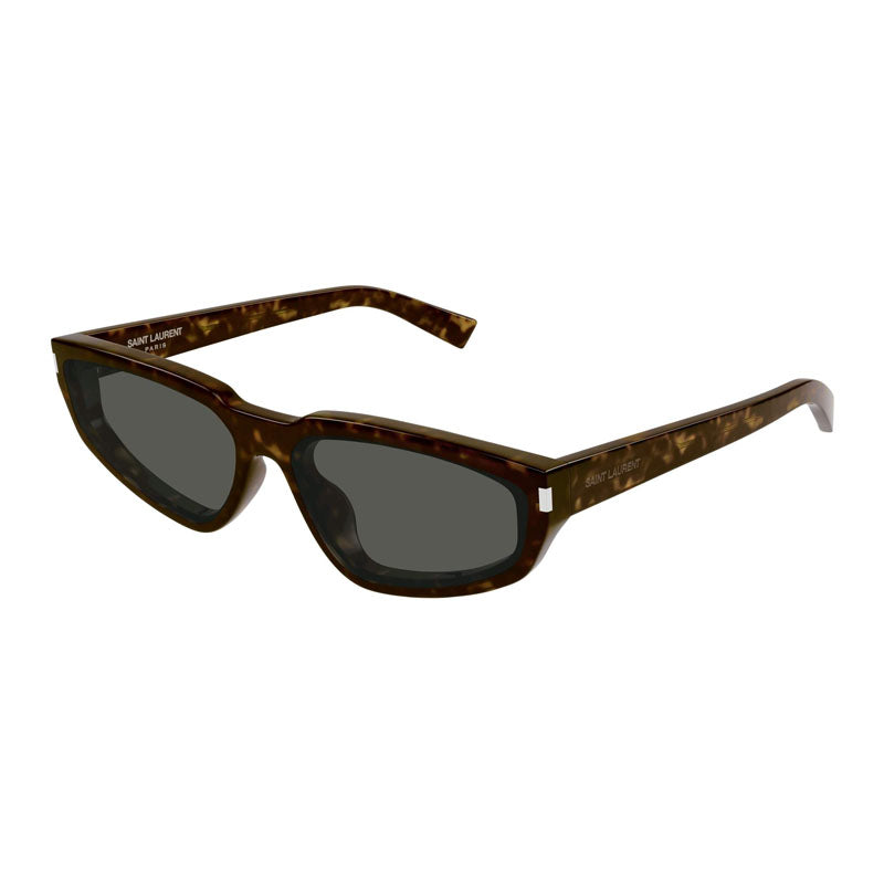 Saint Laurent Sunglasses Cat Eye Full Rim, Dark Havana Frame and Grey Lens SL634NOVA002
