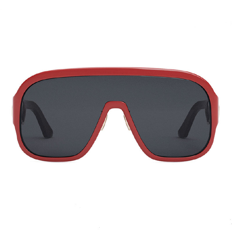Dior Sunglasses Shield Full Rim, Red Frame and Grey Lens DIORBOBBYSPORTM1U35A0