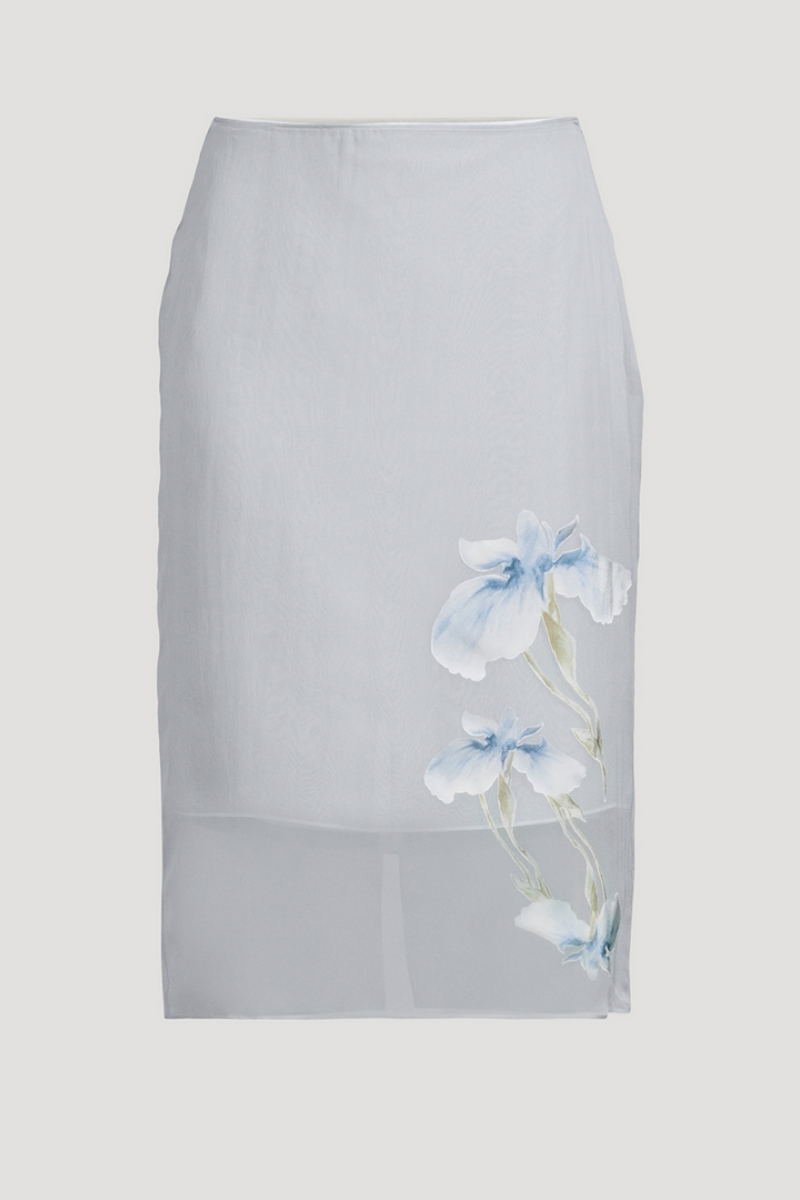 Givenchy Midi Skirt_Ice Blue