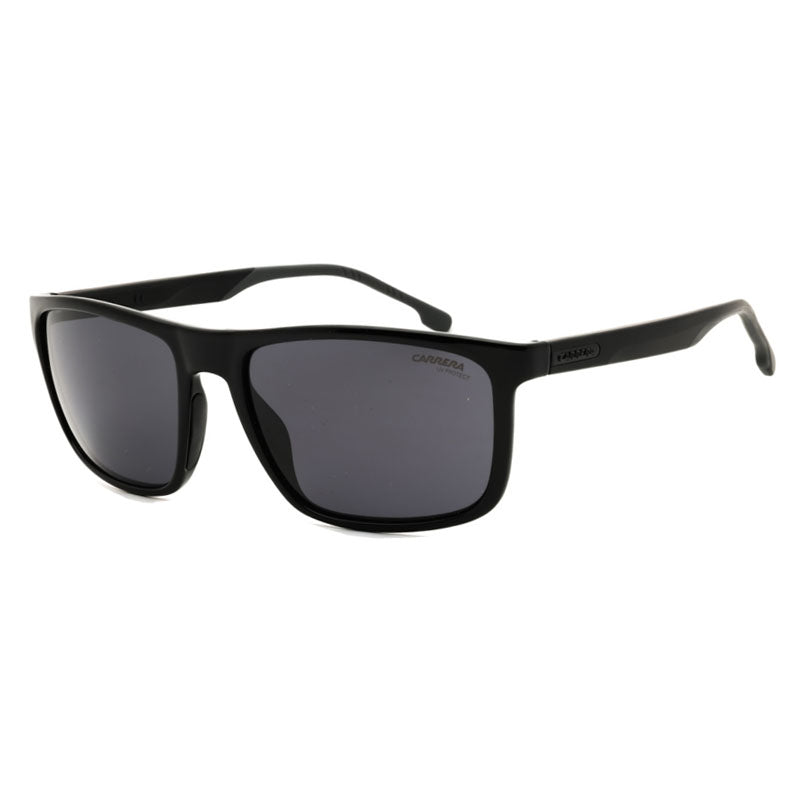Carrera Sunglasses Rectangle Full Rim, Black Frame and Grey Lens CARRERA8047/S0807IR