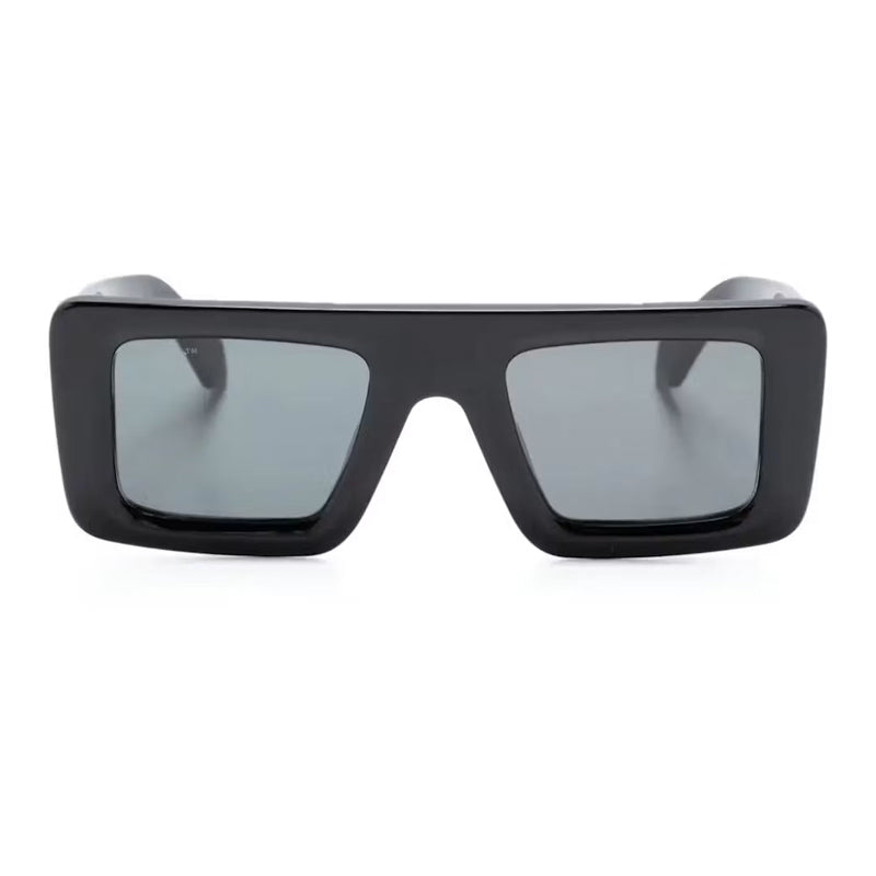 Off-White Sunglasses Square Full Rim, Black Frame and Grey Lens OERI069SEATTLE1007