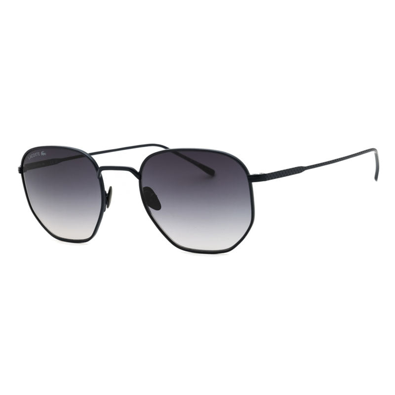 Lacoste Sunglasses Geometric Full Rim, Matte Blue Frame and Smoke Gradient Lens L198SN424