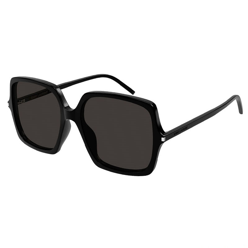 Saint Laurent Sunglasses Square Full Rim, Black Frame and Black Lens SL591001
