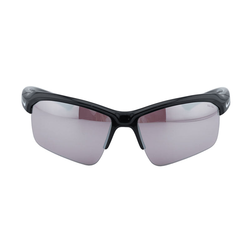 Nike Sunglasses Square Semi Rim, Black Frame and Red Mirror Lens NIKESKYLONRISETEAMIQ7185013