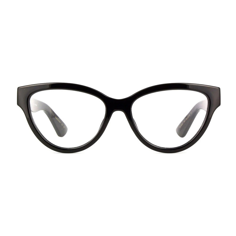 Gucci Eyeglasses Cat Eye Full Rim, Black Frame and Clear Demo Lenses Lens GG1581O001