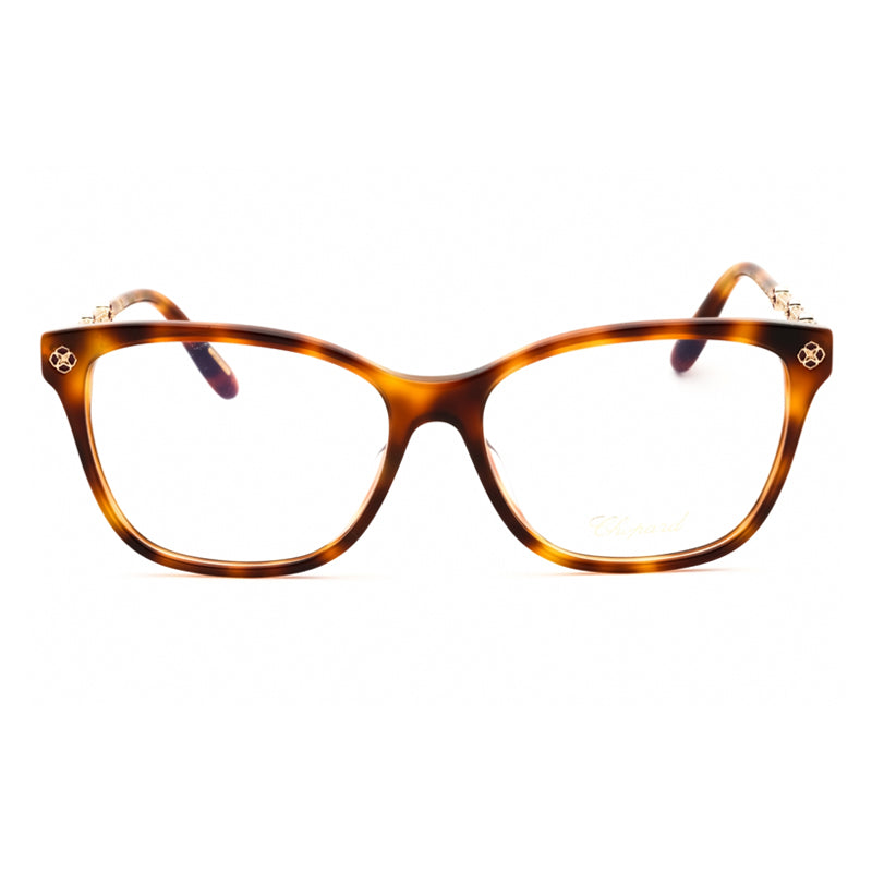 Chopard Eyeglasses Square Full Rim, Havana Frame and Clear Demo Lenses Lens VCH352S03AQ