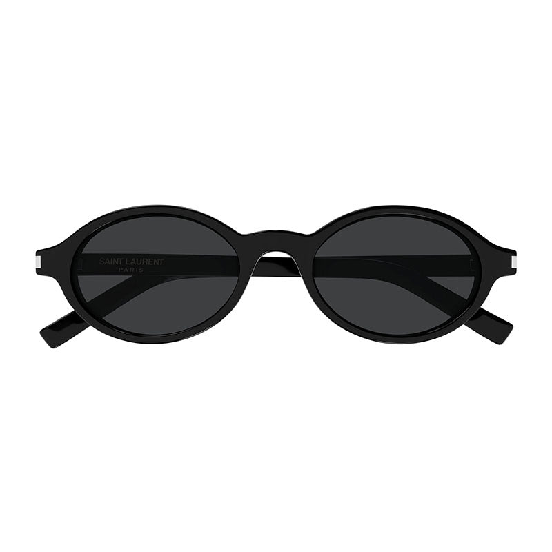 Saint Laurent Sunglasses Oval Full Rim, Black Frame and Black Lens SL751JEANNE001