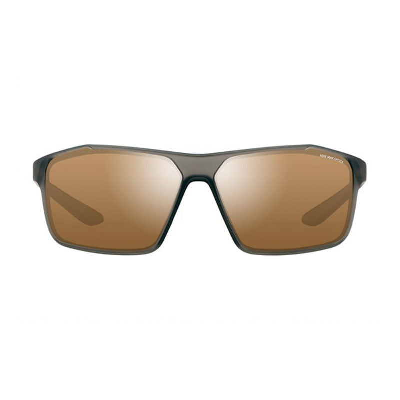 Nike Sunglasses Rectangle Full Rim, Matte Dark Grey Frame and Brown Bronze Mirror Lens WINDSTORMMCW4672021