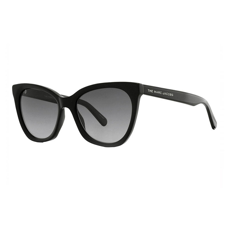 Marc Jacobs Sunglasses Cat Eye Full Rim, Black Frame and Dark Grey Gradient Lens MARC500/S08079O