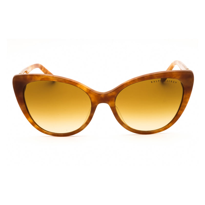 Ralph Lauren Sunglasses Cat Eye Full Rim, Havana Frame and Yellow Gradient Lens RL8215BU60832L