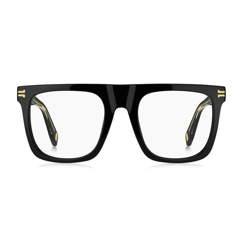 Marc Jacobs Eyeglasses Square Full Rim, Black Crystal Frame and Clear Demo Lenses Lens MJ106307C500