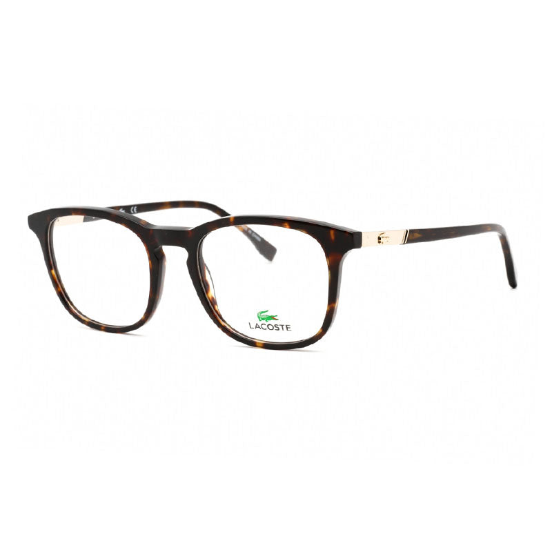 Lacoste Eyeglasses Round Full Rim, Dark Havana Frame and Clear Demo Lens Lens L2889N030