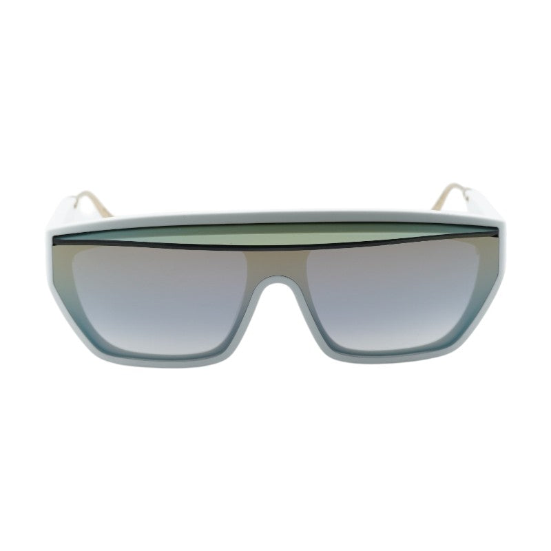Dior Sunglasses Shield Full Rim, White Frame and Gold Mirror Lens DIORCLUBM7U51A5